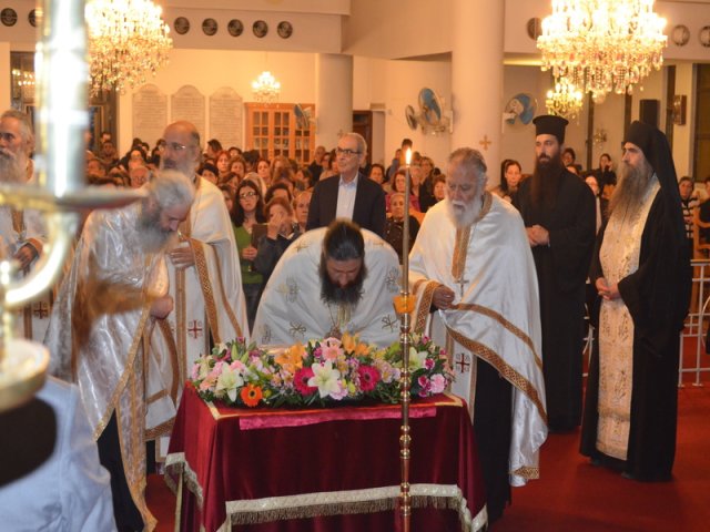 Υποδοχή λειψάνων Αγίας Αναστασίας της Ρωμαίας